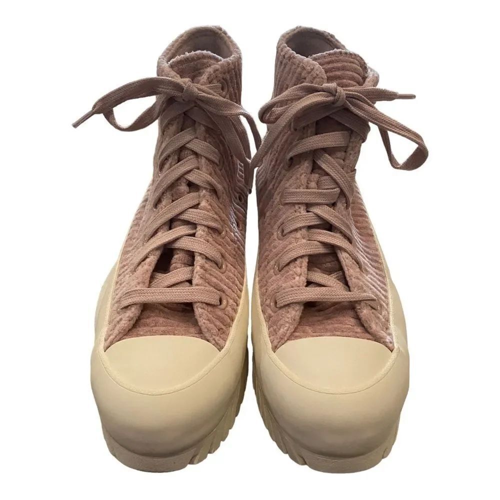 Converse Chuck Taylor All Star Lugged 2.0 Mauve Velour Sneakers NEW - Picture 3 of 5